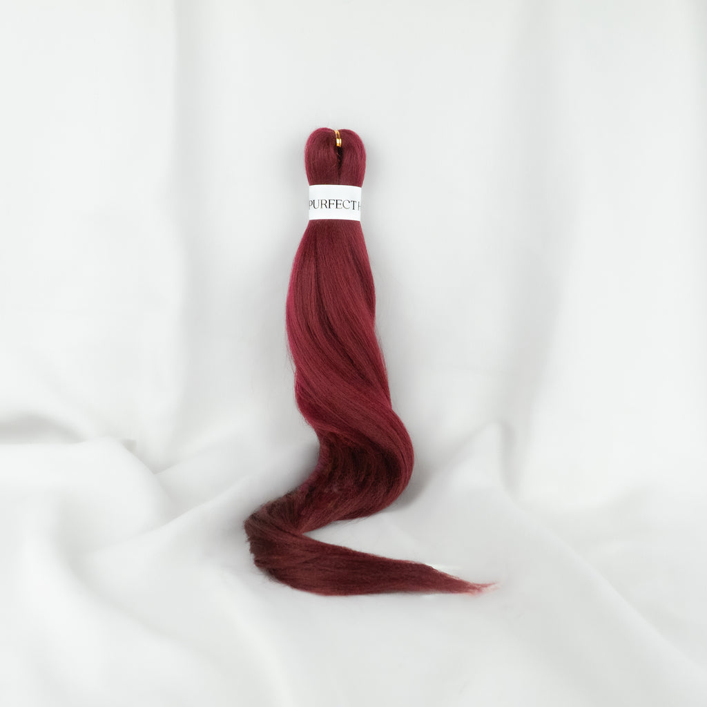 Tresse de cheveux pré-étirée - #900 - Rubis